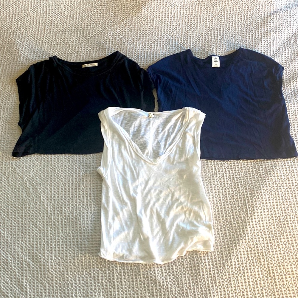 Lot of 3 FreePeople Tshirts